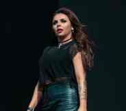 Jesy Nelson of Little Mix performs on stage at British Summer Time Festival