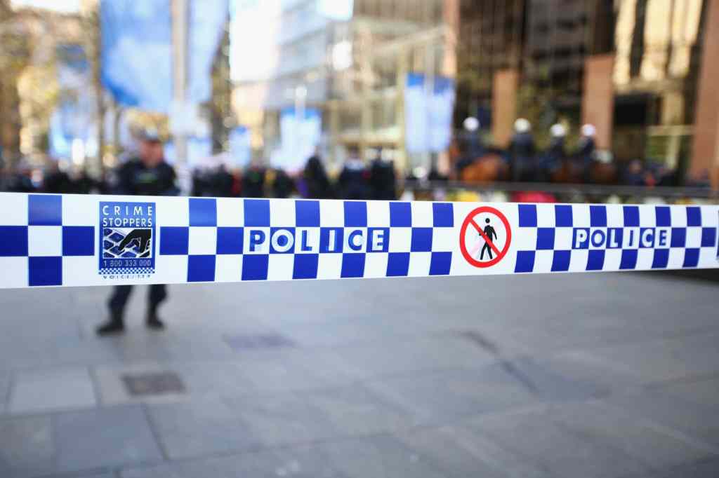Police tape in Sydney, Australia