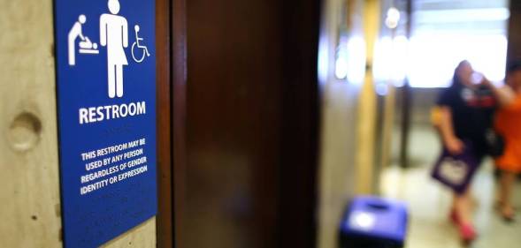 gender-neutral bathroom sign