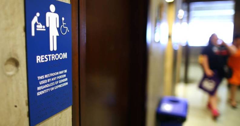 gender-neutral bathroom sign