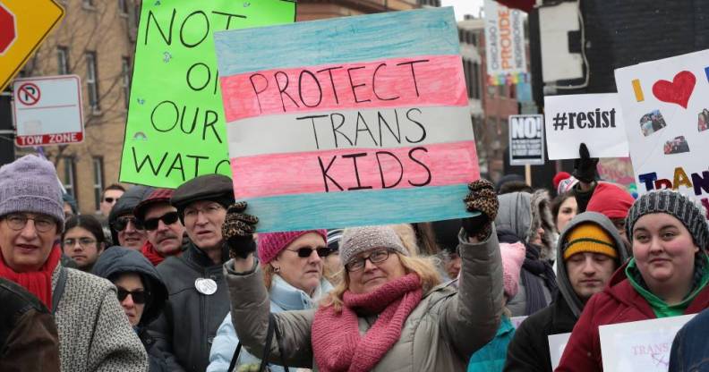 trans rights protest chicago illinois