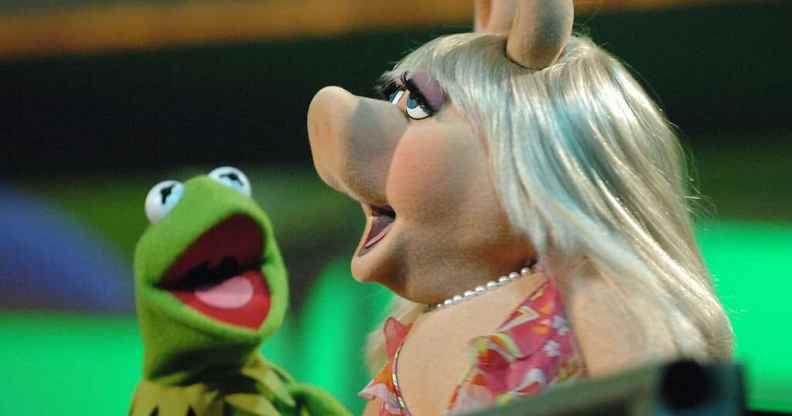 Kermit the Frog and Miss Piggy from the Muppet Show