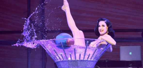 Dita Von Teese is touring across the UK with her Glamonatrix tour.