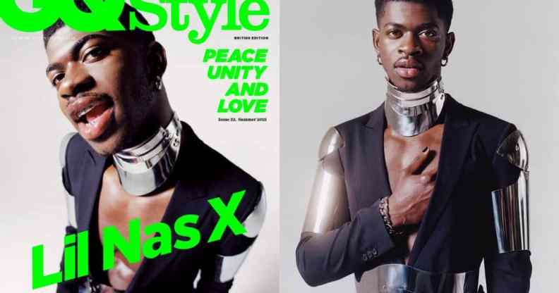 Lil Nas X side by side cover GQ Style