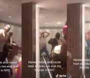 Jonte' Moaning man stripteases homophobic slurs