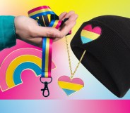 You can get some awesome gifts featuring the pansexual flag colours.