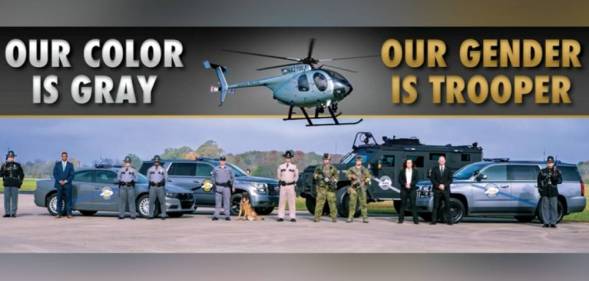 Kentucky State Police color is grey gender is trooper
