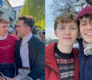 Gay couple spat at and called 'dirty homos' for holding hands in public