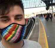 Laurence Coles, a non-binary train guard