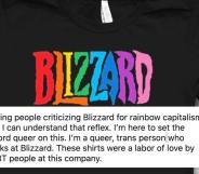 Blizzard pride shirt