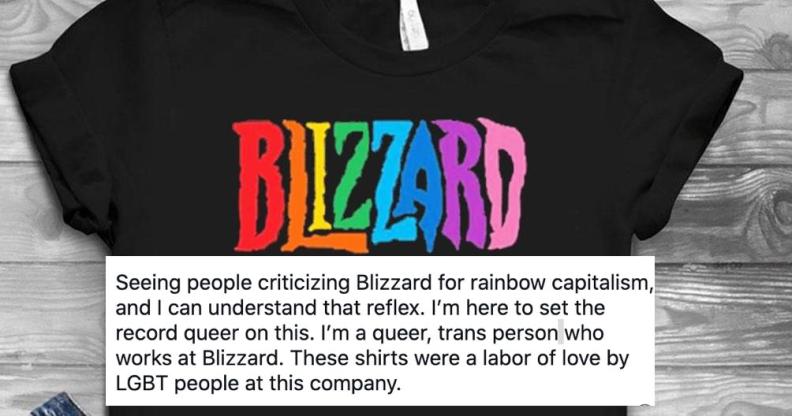 Blizzard pride shirt