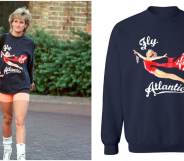 Fans can get the 'Fly Virgin Atlantic' sweater regularly worn by Princess Diana. (Photo by Anwar Hussein/WireImage)