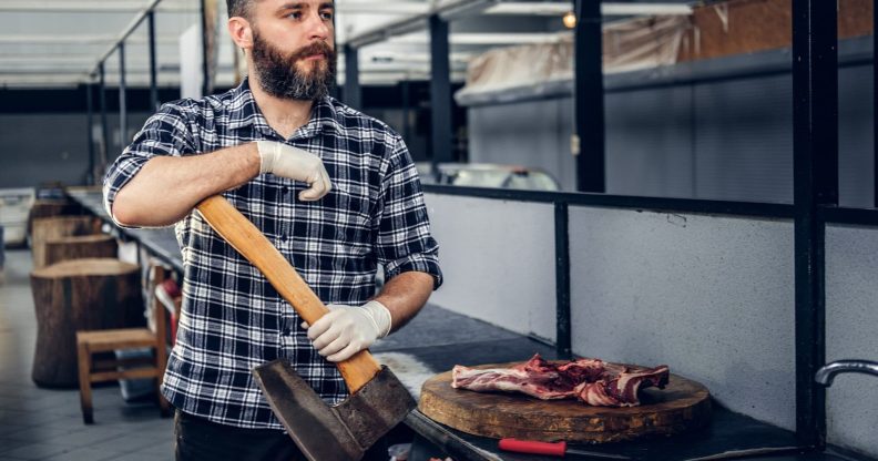 Man with meat, toxic masculinity