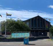 Ballyfermot church Pride flag