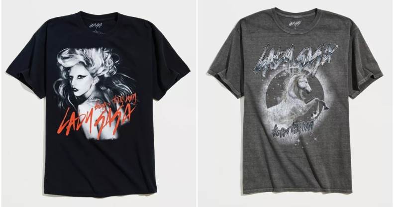 Lady Gaga has teamed up with Urban Outfitters on a limited edition collection to celebrate Born This Way's 10th anniversary. (Urban Outfitters)
