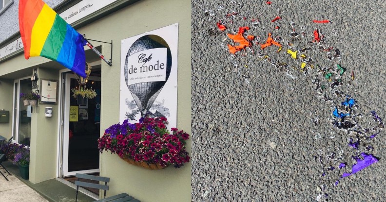 Cafe de mode Carlow Pride flag