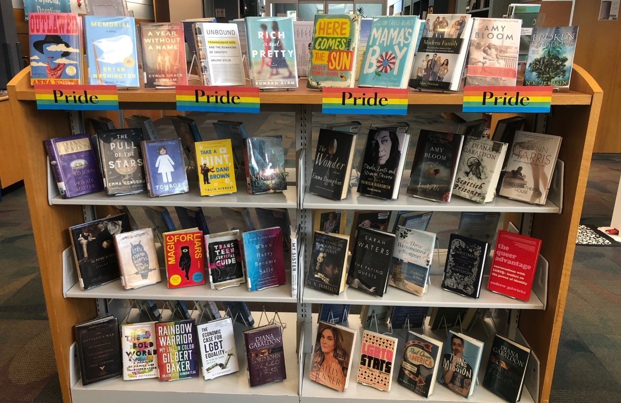 When Harry Became Sally in library Pride month display