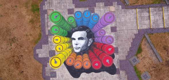 rainbow Alan Turing artwork