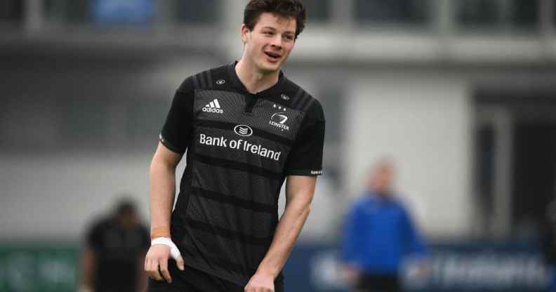 Jack Dunne, Leinster Rugby player, in 2019