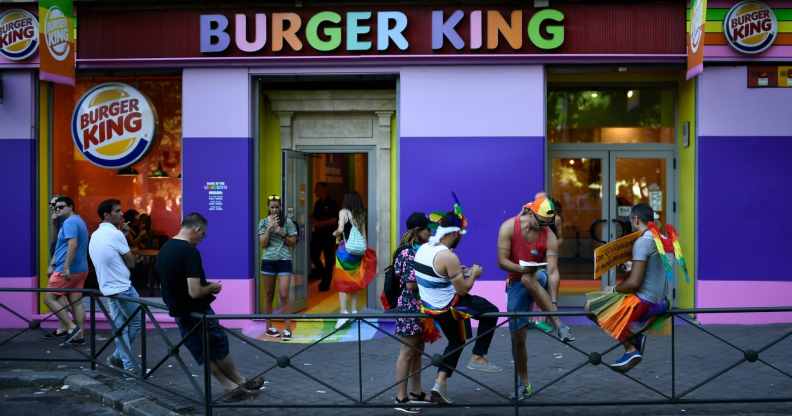 rainbow Burger King