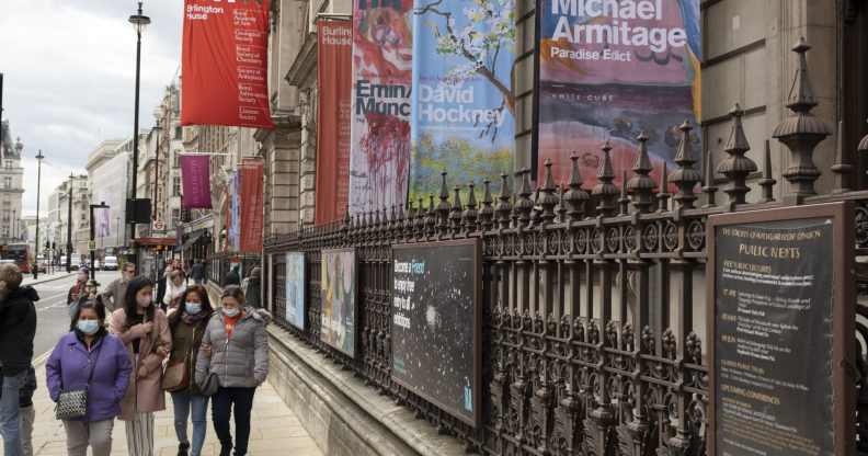 RA Royal Academy building in Piccadilly