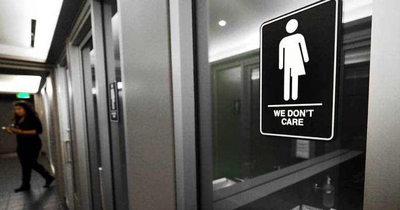 Anti-trans 'bathroom bill' led to gender-neutral toilets springing up in North Carolina.