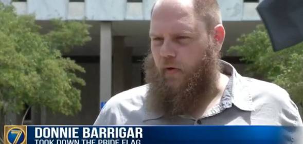 Donnie Lee Barrigar Pride flag 