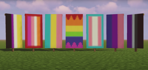 Minecraft Pride flags