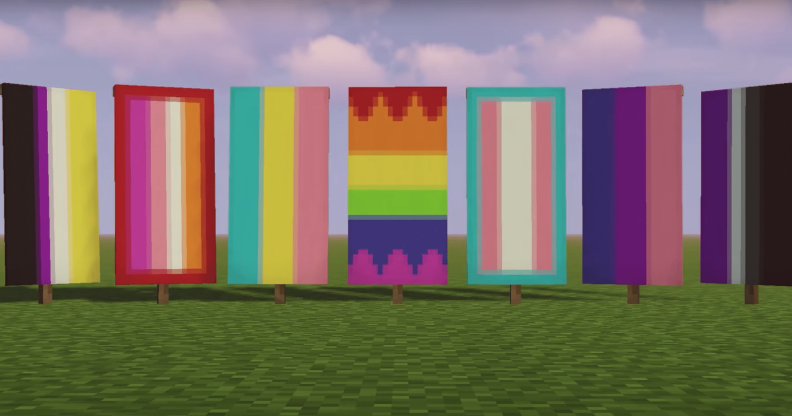 Minecraft Pride flags