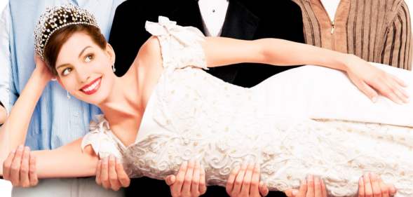 Anne Hathaway in a promotional image for The Princess Diaries 2