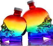 Crystal Head Vodka's rainbow skull bottle for its Pride 2021 campaign. (Crystal Head Vodka)