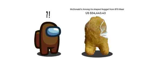 Among Us chicken nugget