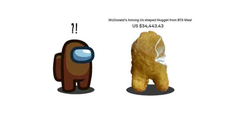 Among Us chicken nugget