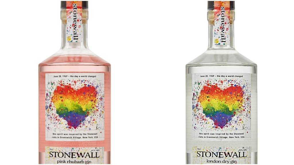 The Spirit of Stonewall gin is available in four flavours and donates to Stonewall UK all-year long. (Harvey Nichols)