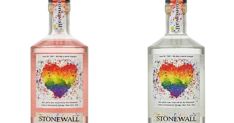 The Spirit of Stonewall gin is available in four flavours and donates to Stonewall UK all-year long. (Harvey Nichols)