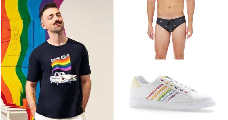 Penguin's Pride collection features t-shirts, swimwear, footwear and accessories. (Penguin)