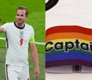 Harry Kane rainbow armband for Euro 2020 game against Germany