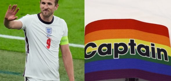 Harry Kane rainbow armband for Euro 2020 game against Germany