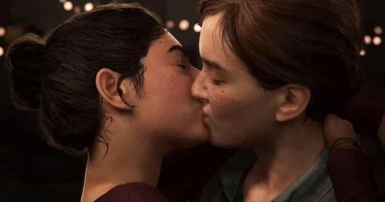 The Last of Us Part II Ellie and Dina kiss