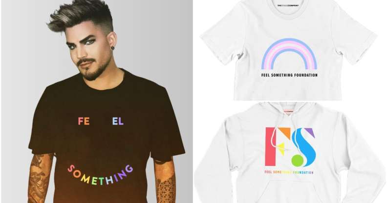 Adam Lambert has teamed up with The Spark Company for a Pride range benefiting akt. (The Spark Company)