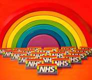 rainbow NHS badge