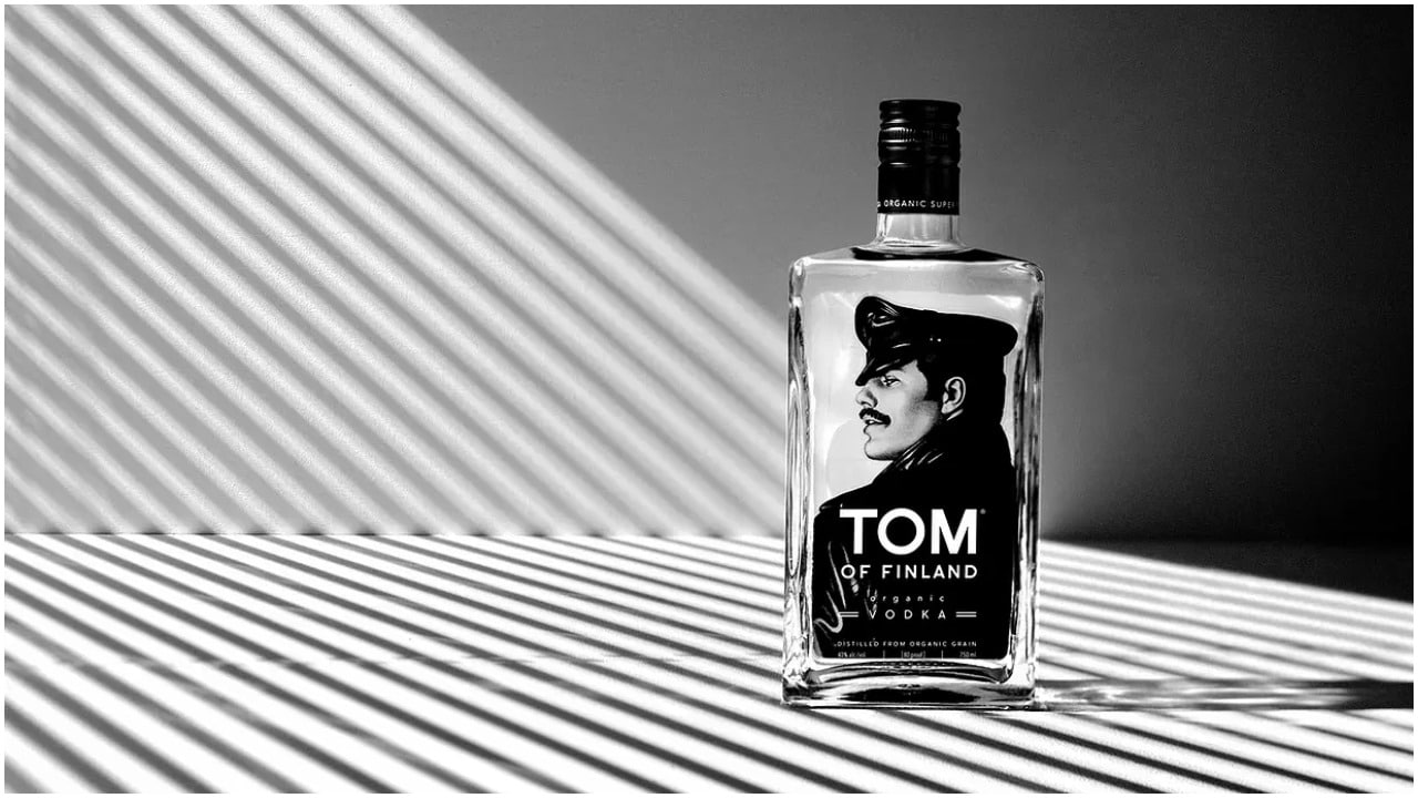 The Tom of Finland Vodka honours the the legendary artist whose homoerotic art has been hugely influential. (www.tomoffinlandvodka.com)