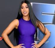 Cardi B poses during Road to F9 event