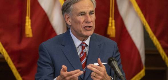 Republican Texas governor Greg Abbott