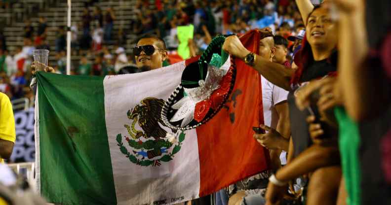 Mexico football fans