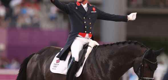 Carl Hester rides a horse