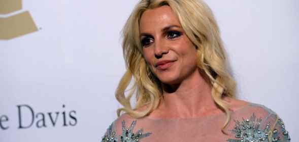 Britney Spears posing on the red carpet at an event