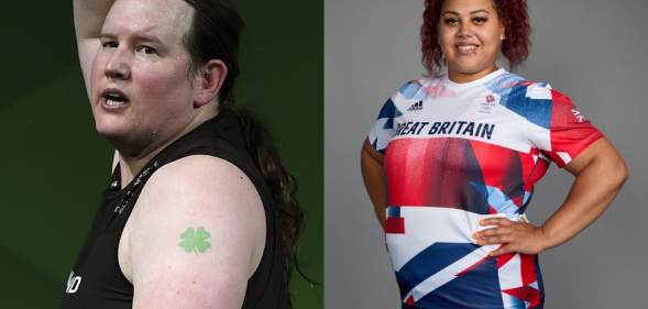 Laurel Hubbard and Emily Campbell