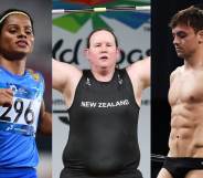 Dutee Chand, Laurel Hubbard and Tom Daley
