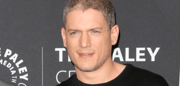 Prison Break star Wentworth Miller in a black shirt